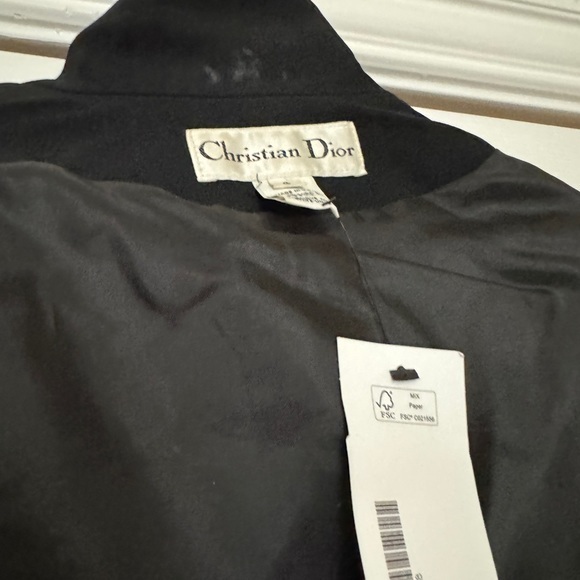 Christian Dior Vintage‎ 1980’s  Black Blazer Size 4 - Picture 5 of 11